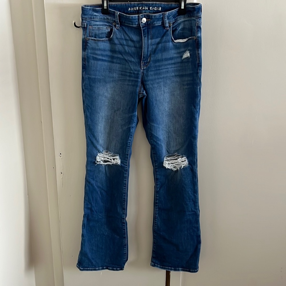 Size 14 long American eagle flare Jean